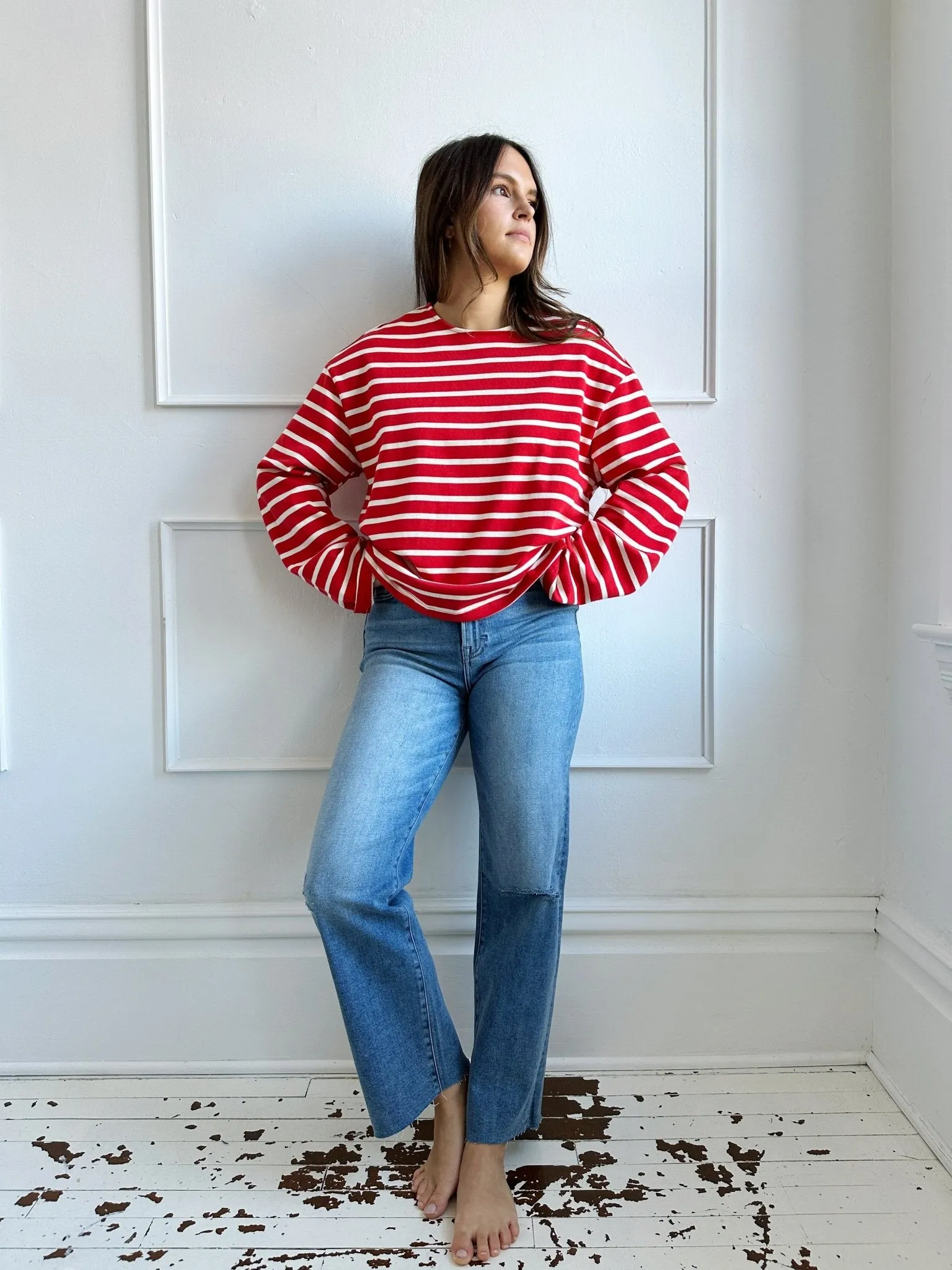 Striped Long Sleeve Top