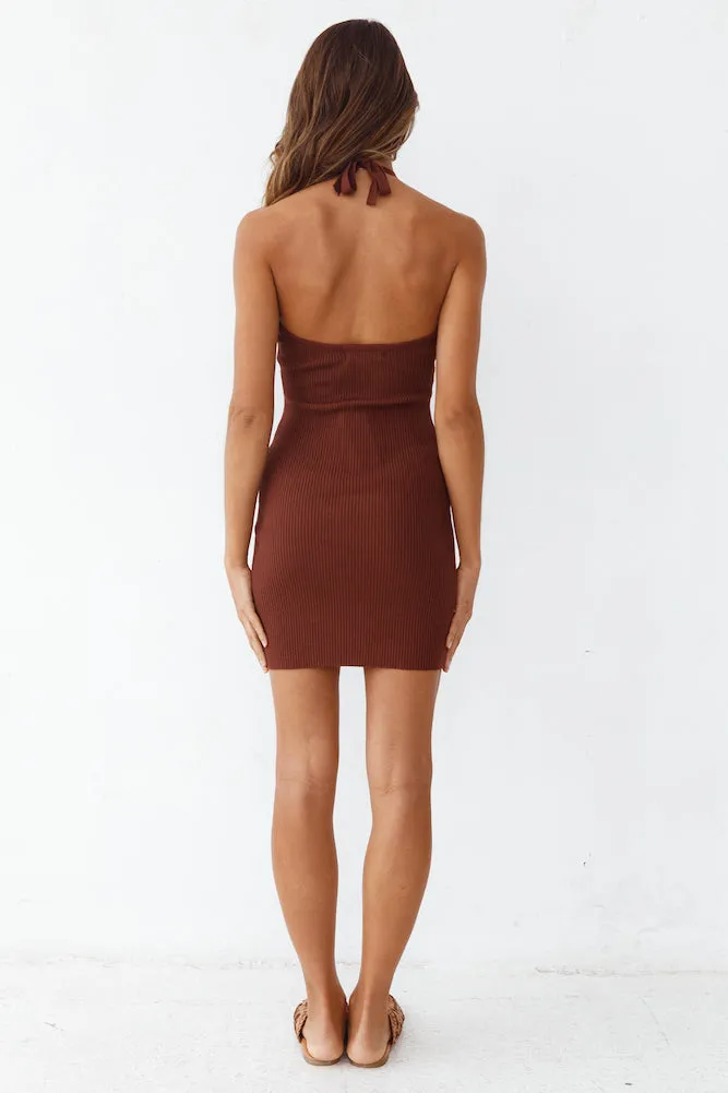Sunsets On The Sand Dress Brown