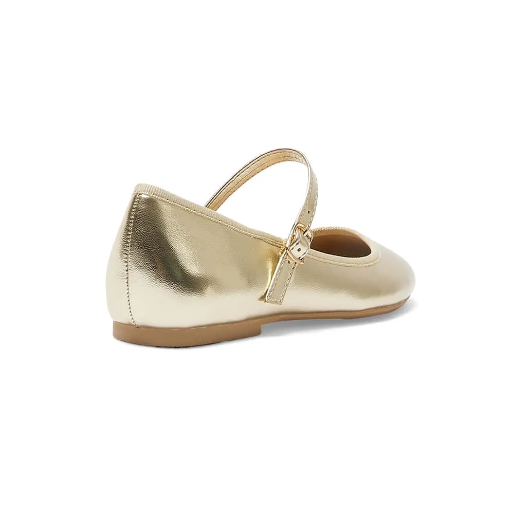 Sweet Flat in Soft Gold