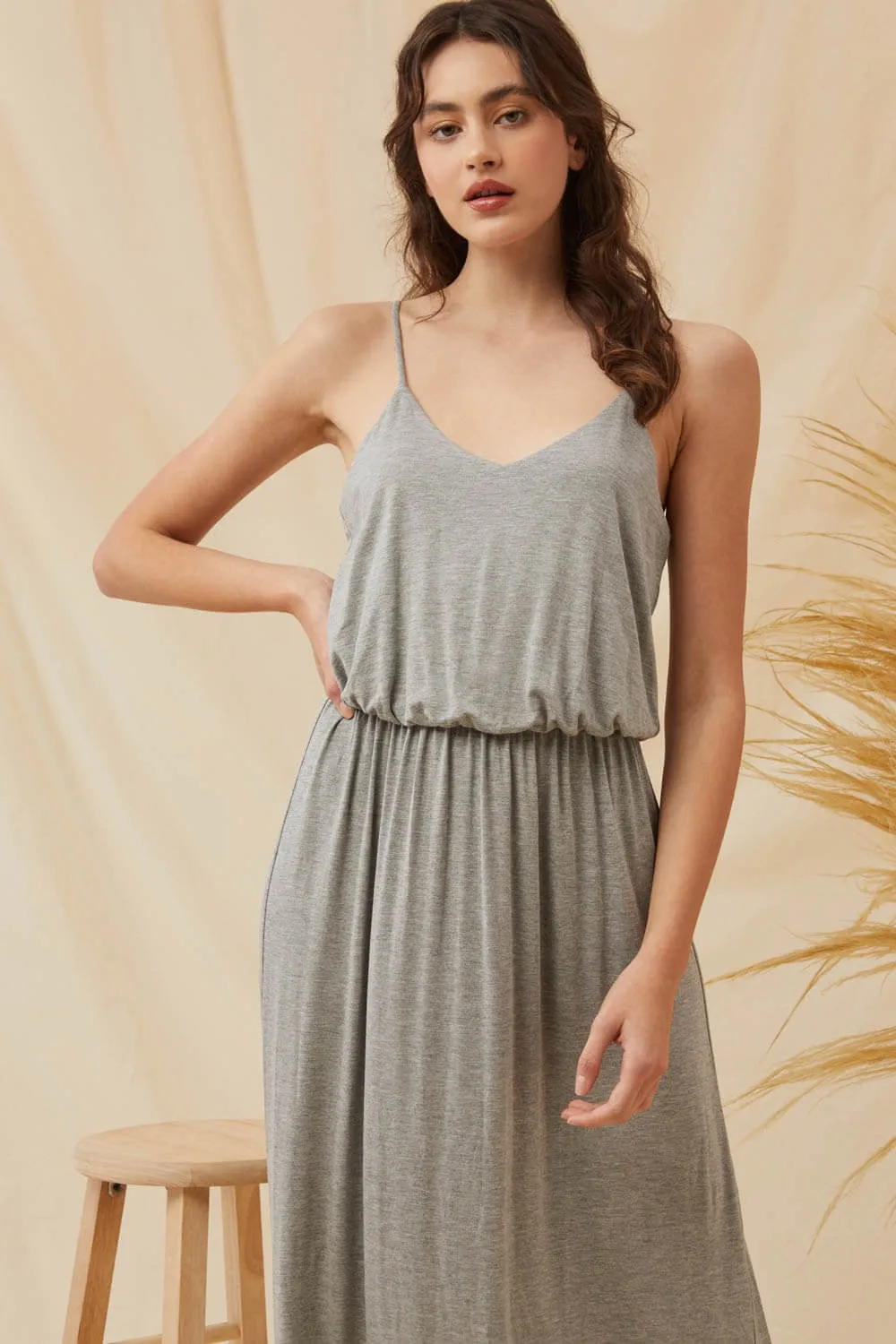 Tank Maxi Dress (Light Grey)