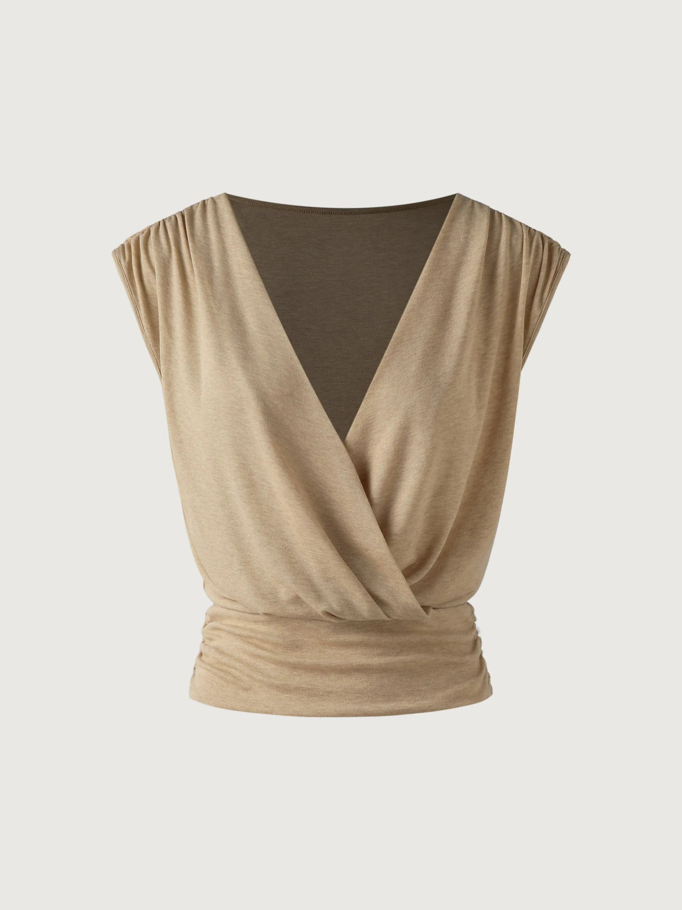 Tencel Wool Surplice Top