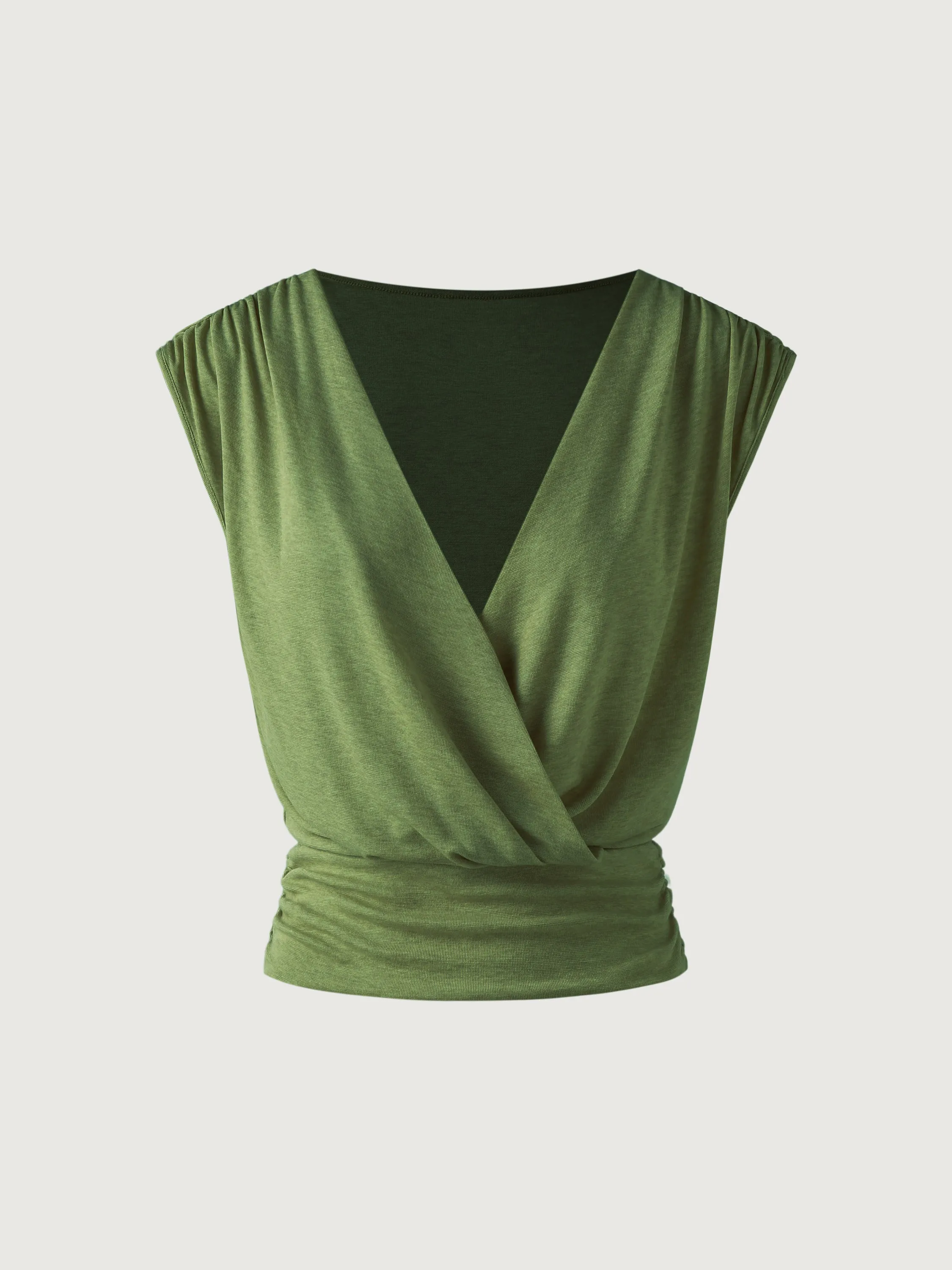 Tencel Wool Surplice Top