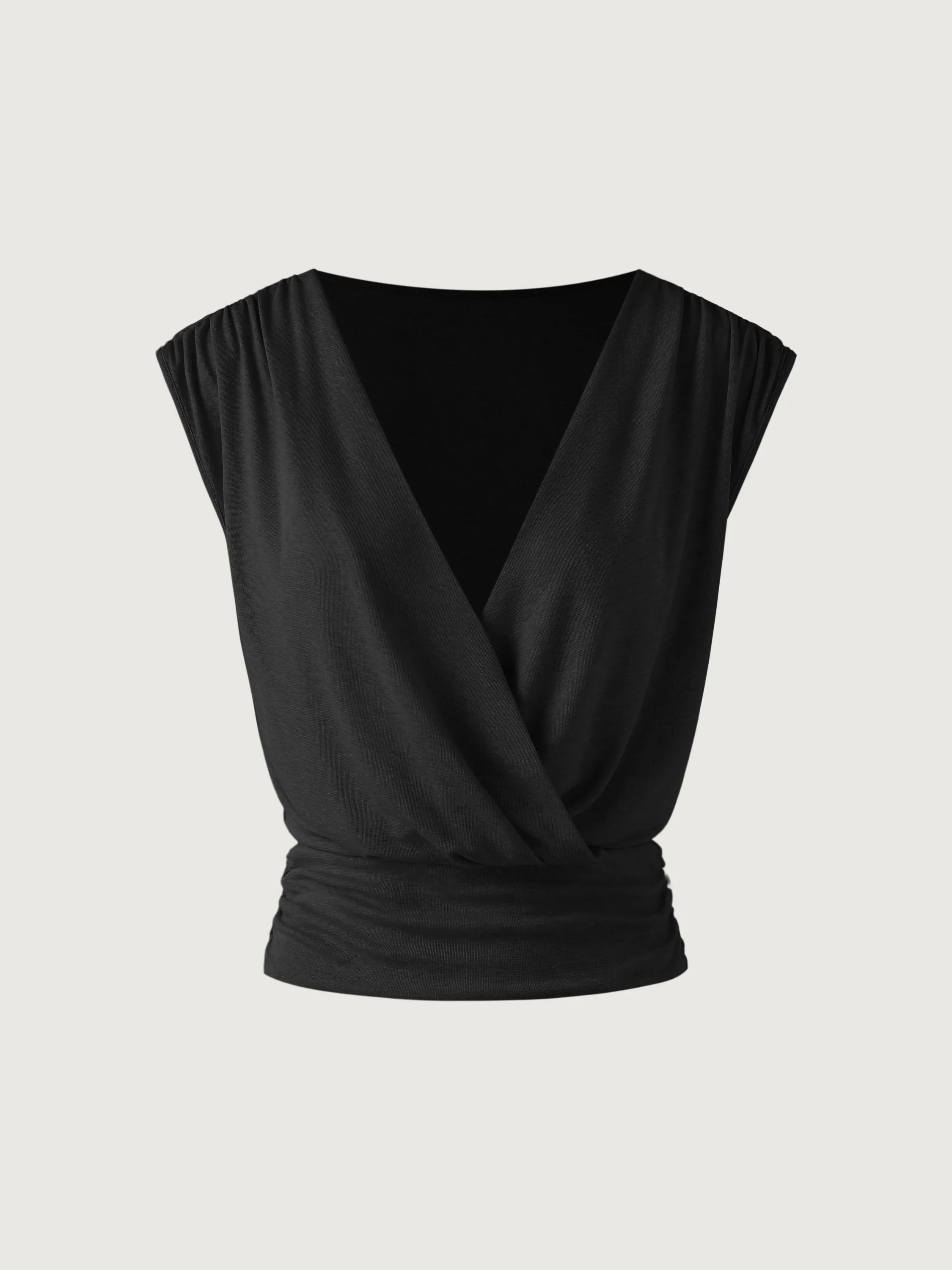 Tencel Wool Surplice Top