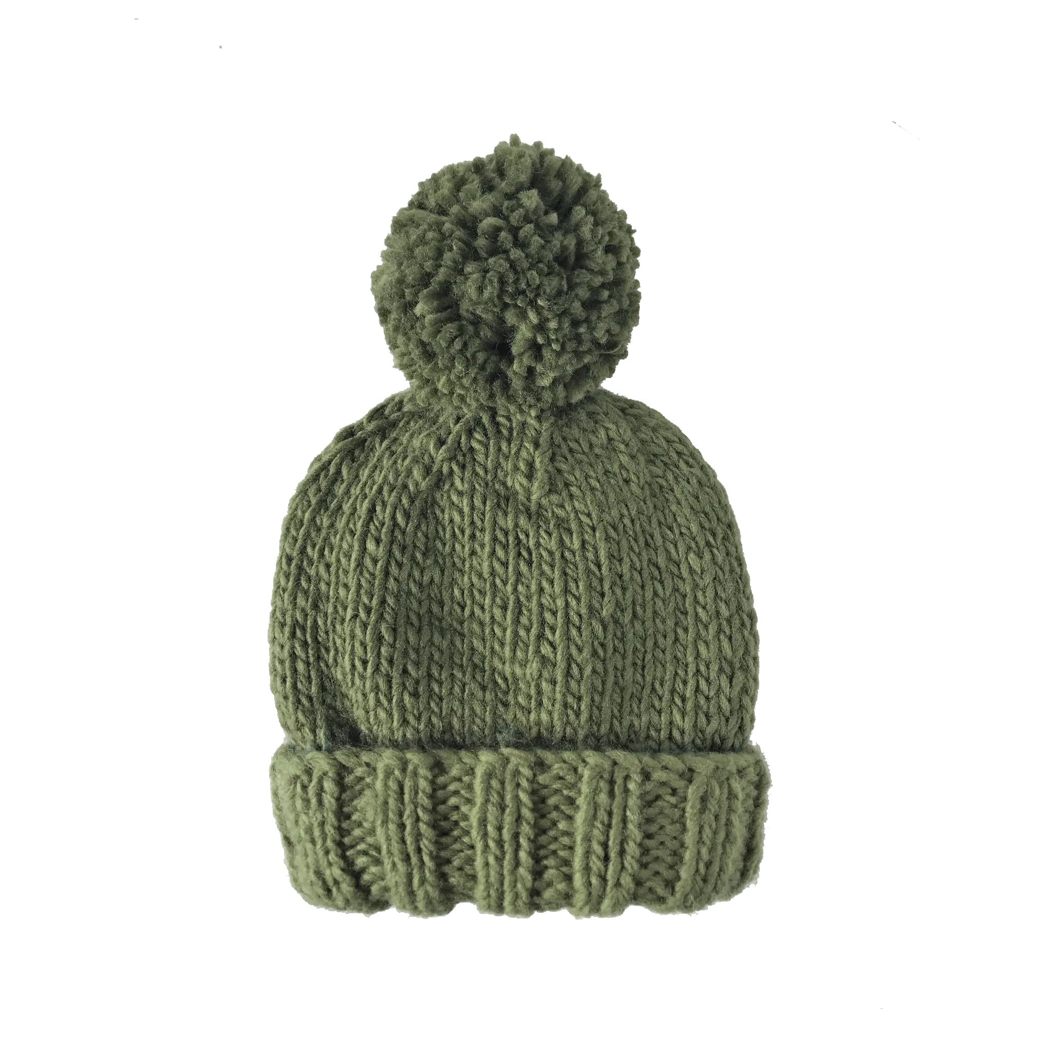 The Blueberry Hill - Classic Pom Hat, Moss | Kids & Baby Fall Christmas Holiday