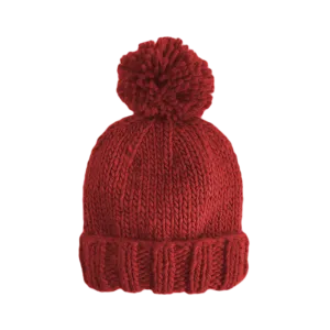 The Blueberry Hill - Classic Pom Hat, Red | Kids & Baby Christmas Valentines