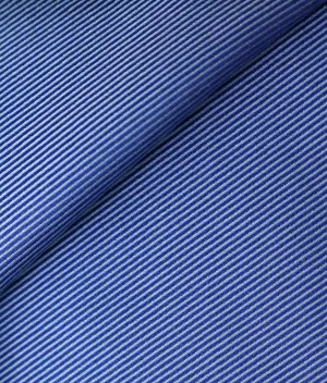 Thomas Mason Sapphire Blue 100 2-ply Cotton Twill Tailored Shirt