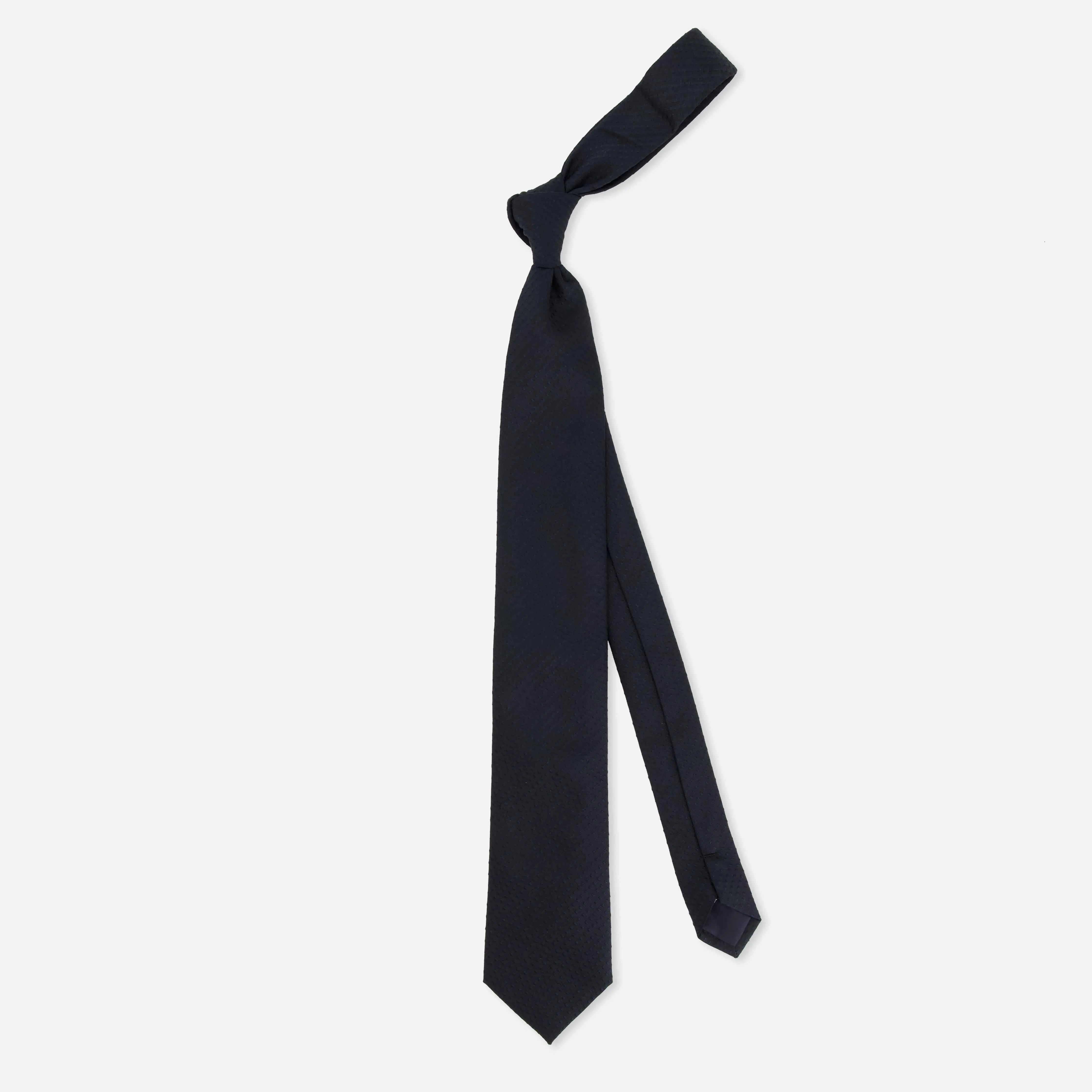 Tonal Square Dot Navy Tie