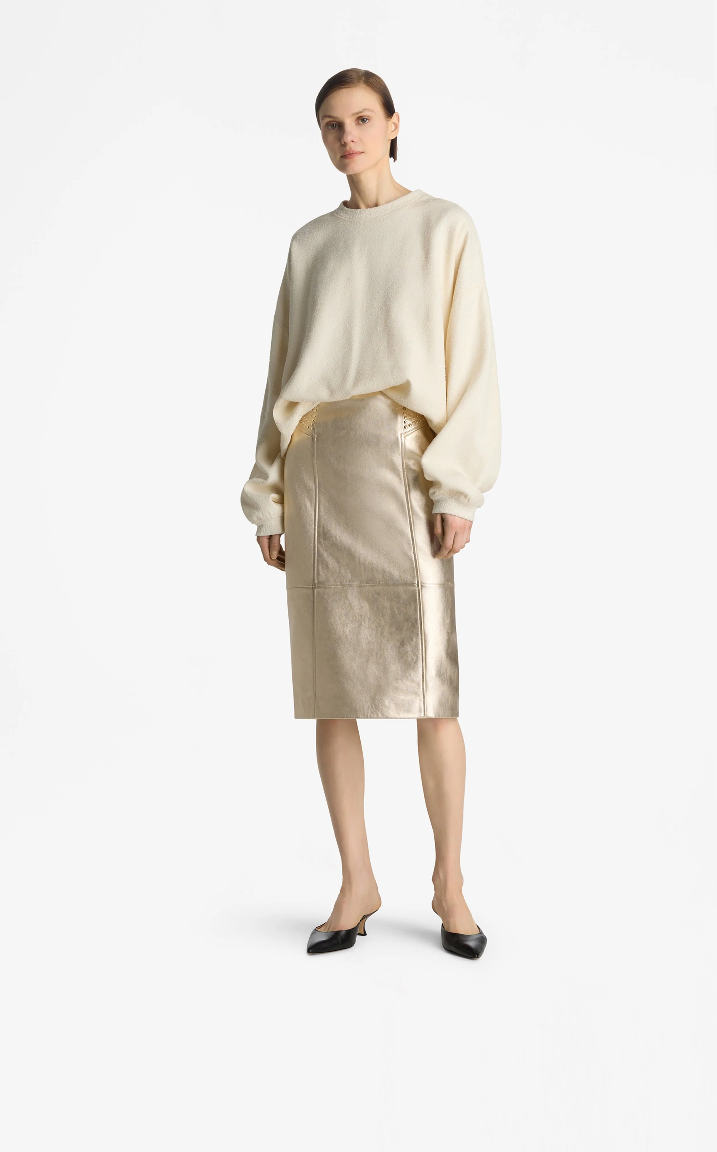 Tonal Tweed Sweatshirt