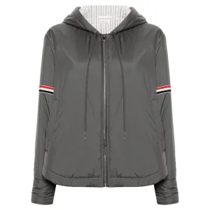 Ultra Light Nylon Tech Down Fill Armband Hood Shirt Hem Jacket