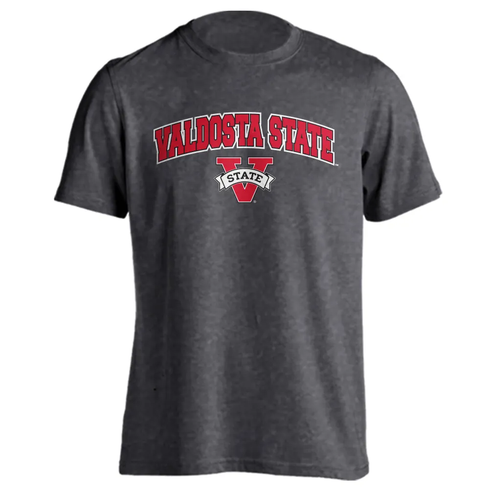 Valdosta State University VSU Blazers Arch Text with Logo Short Sleeve T-Shirt