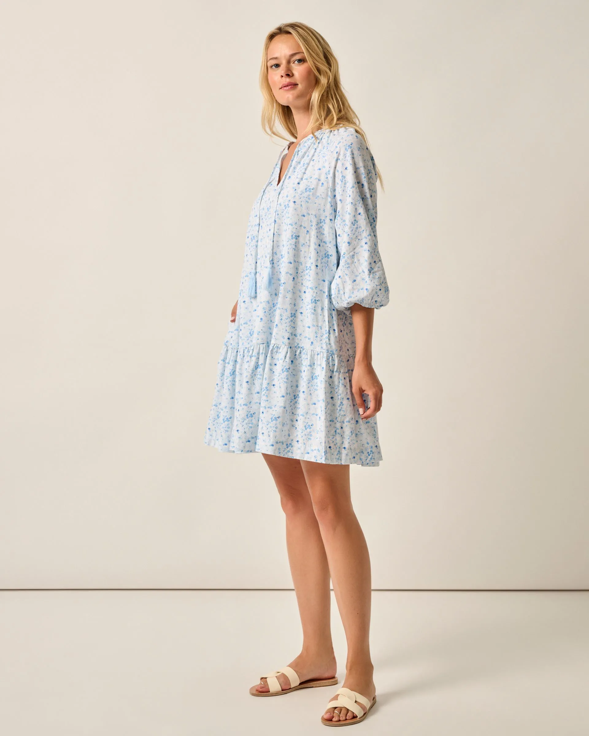 Vanessa Floral Cotton Blend Mini Dress