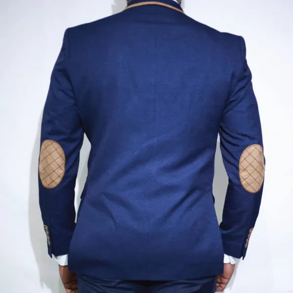 Vercini Classic Contrast-Trim Blazer