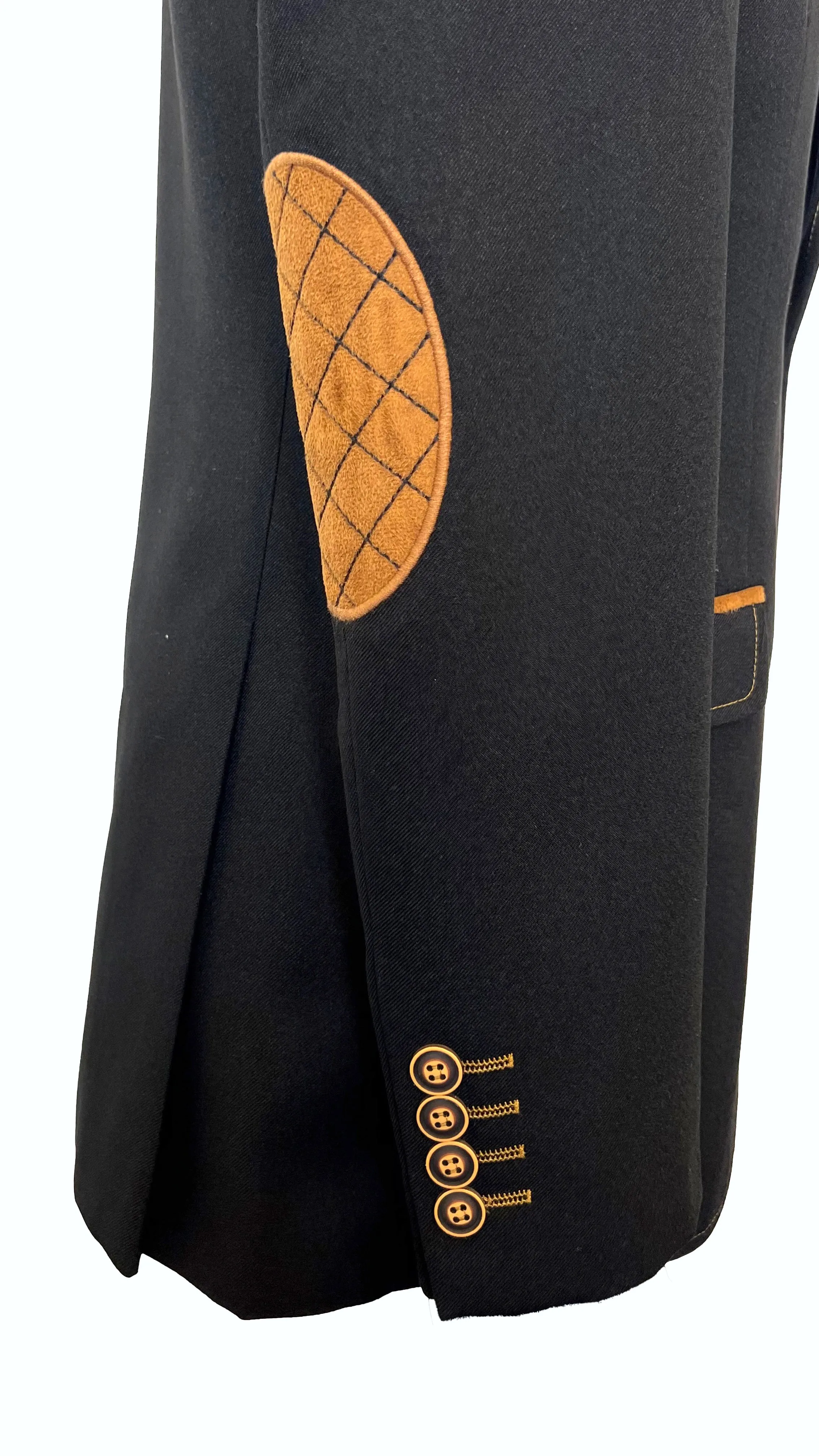Vercini Classic Contrast-Trim Blazer