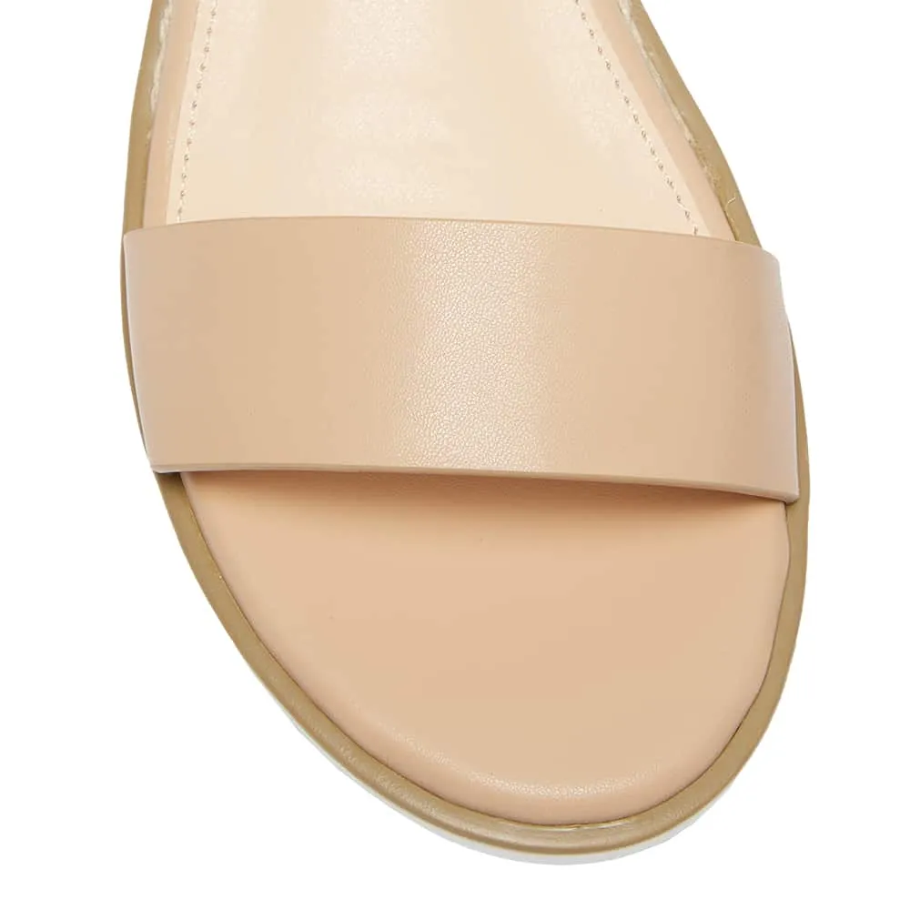 Verona Wedge in Blush Smooth