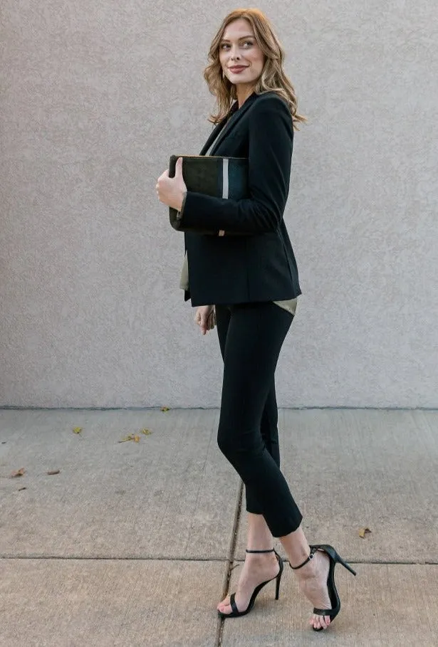 Veronica Beard Scuba Dickey Jacket, Black