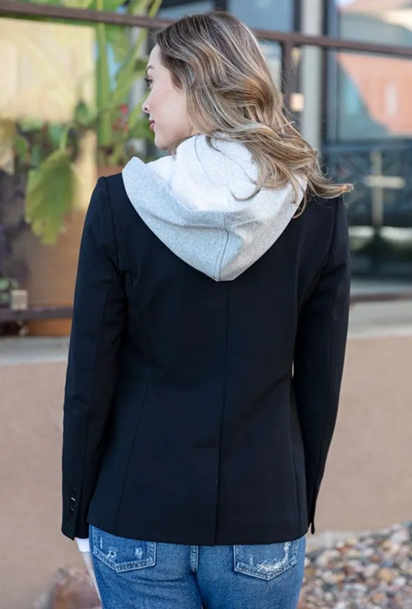 Veronica Beard Scuba Dickey Jacket, Black