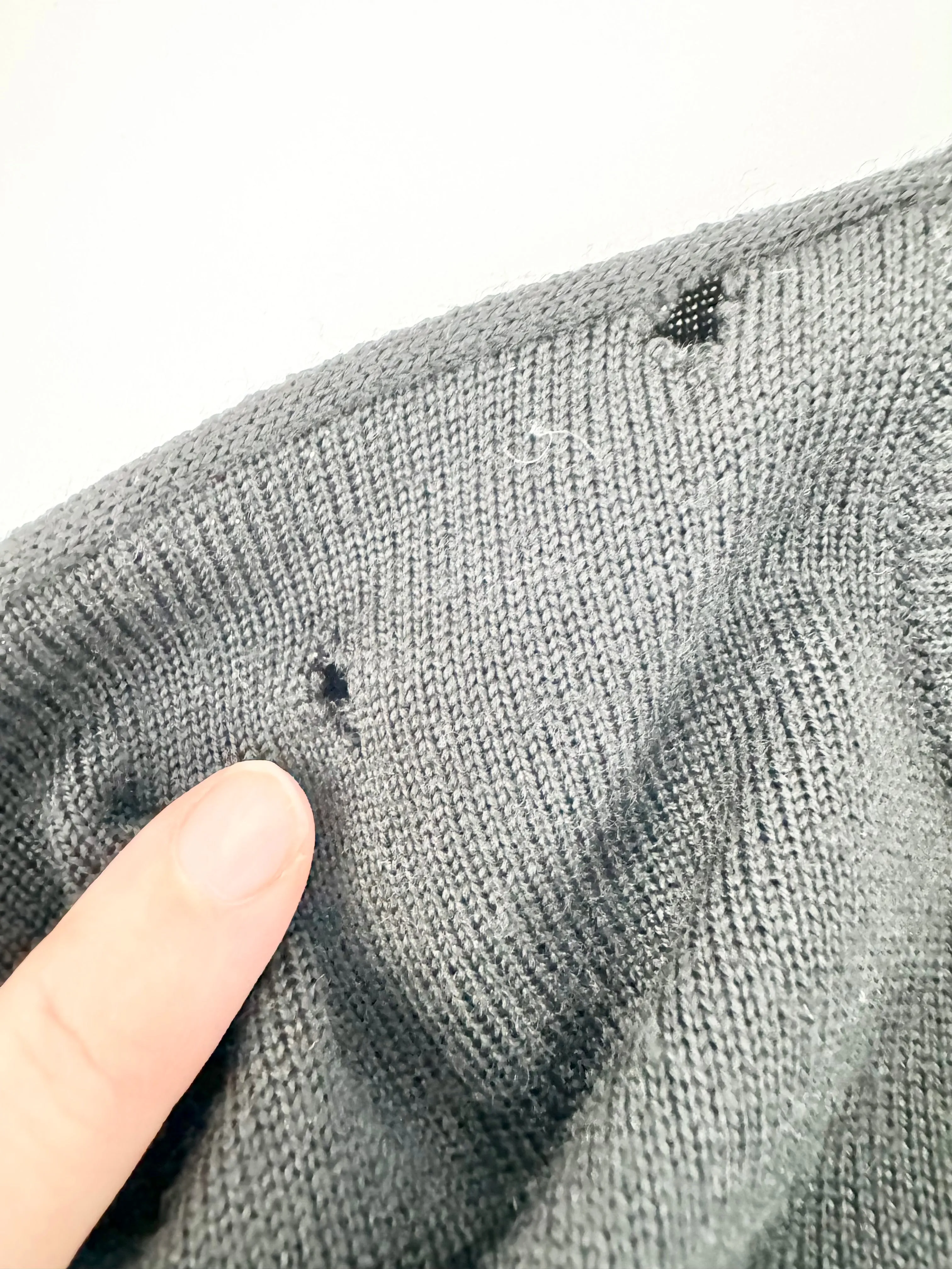 Vintage Dolce & Gabbana Black Wool Rose Pattern Cardigan - AU12