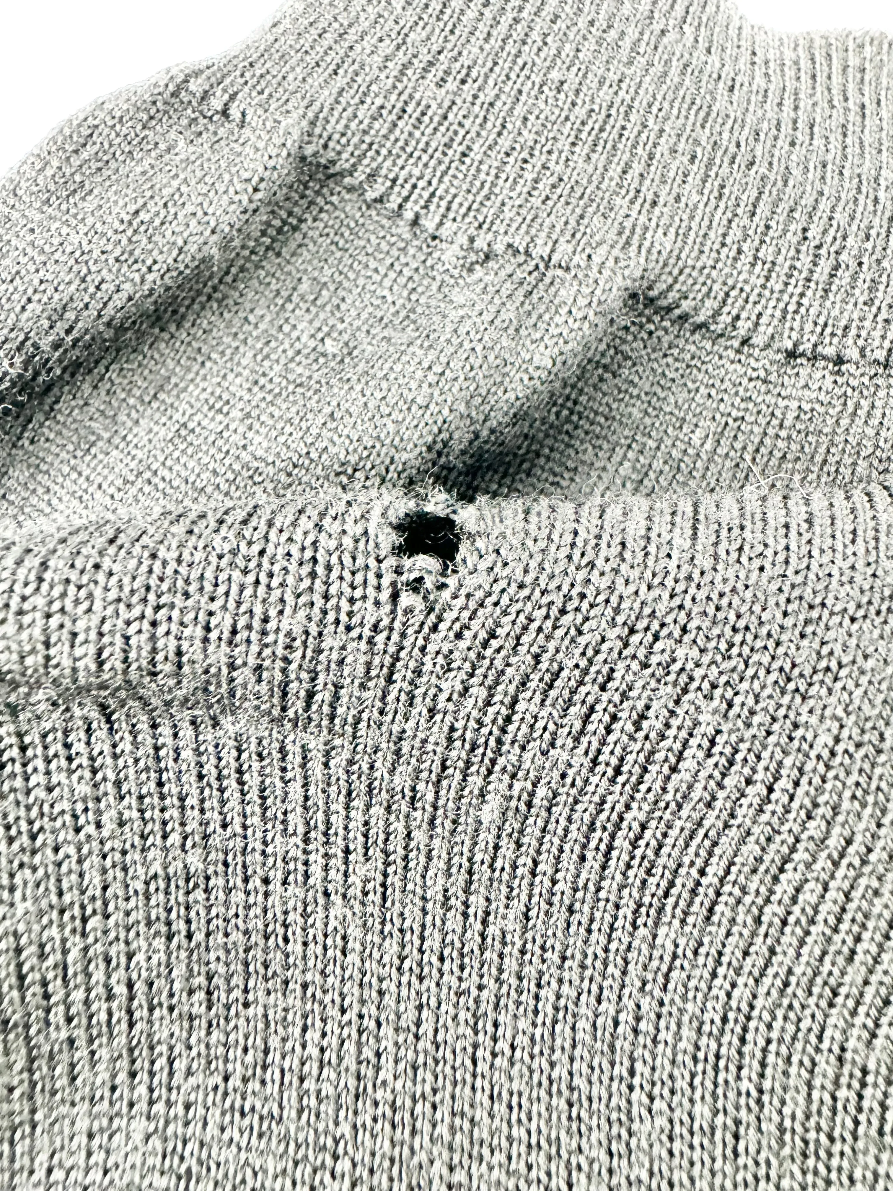 Vintage Dolce & Gabbana Black Wool Rose Pattern Cardigan - AU12