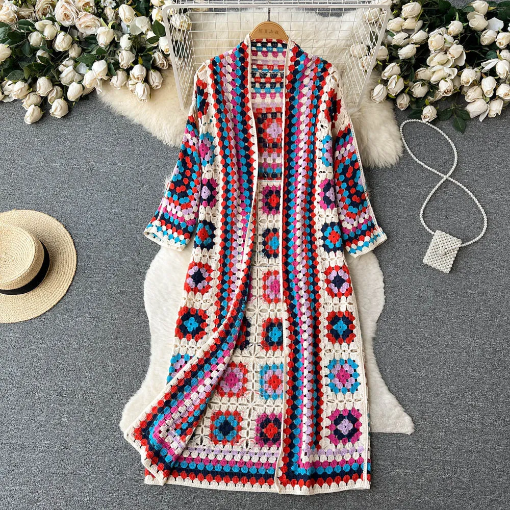 Vintage Long Sleeve Shawl Cardigan