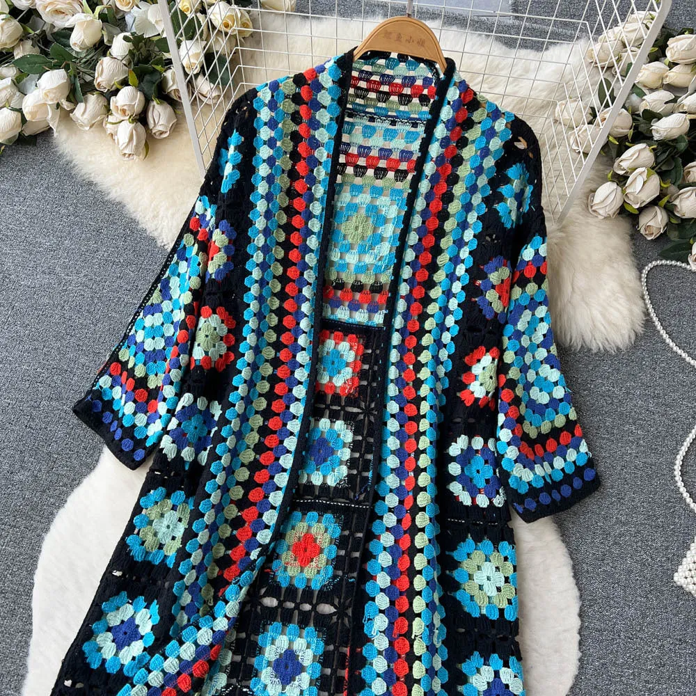 Vintage Long Sleeve Shawl Cardigan