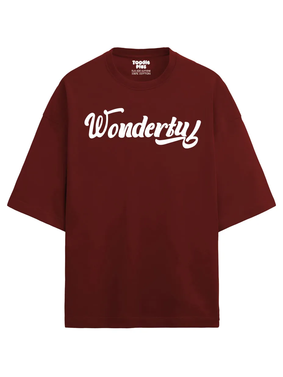 Wonderful Heavy Weight  Plus Size Drop Shoulder T-shirt