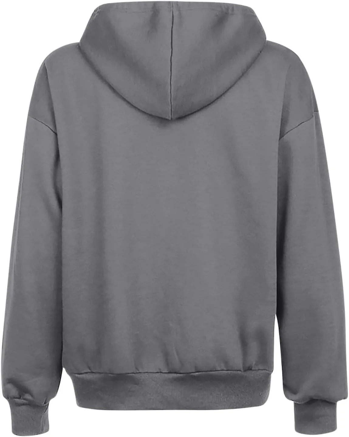 Zip Up Hoodie 2024 Casual Long Sleeve Solid Colour Drawstring Sweatshirt With Pocket Trendy Comfy Soft Sweater Tops