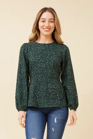 ZUZU ANIMAL PRINT BLOUSE
